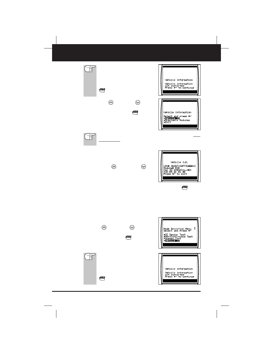 Additional obd2 tests | Equus 3140 - Scan Tool CanOBD2&1 Kit User Manual | Page 58 / 112