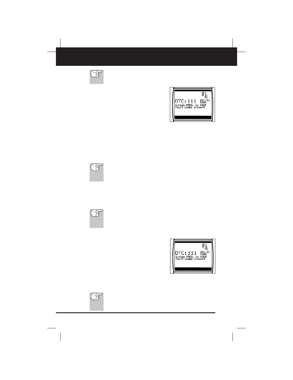 Ford obd1 systems, Additional tests for eec-iv systems | Equus 3140 - Scan Tool CanOBD2&1 Kit User Manual | Page 80 / 112