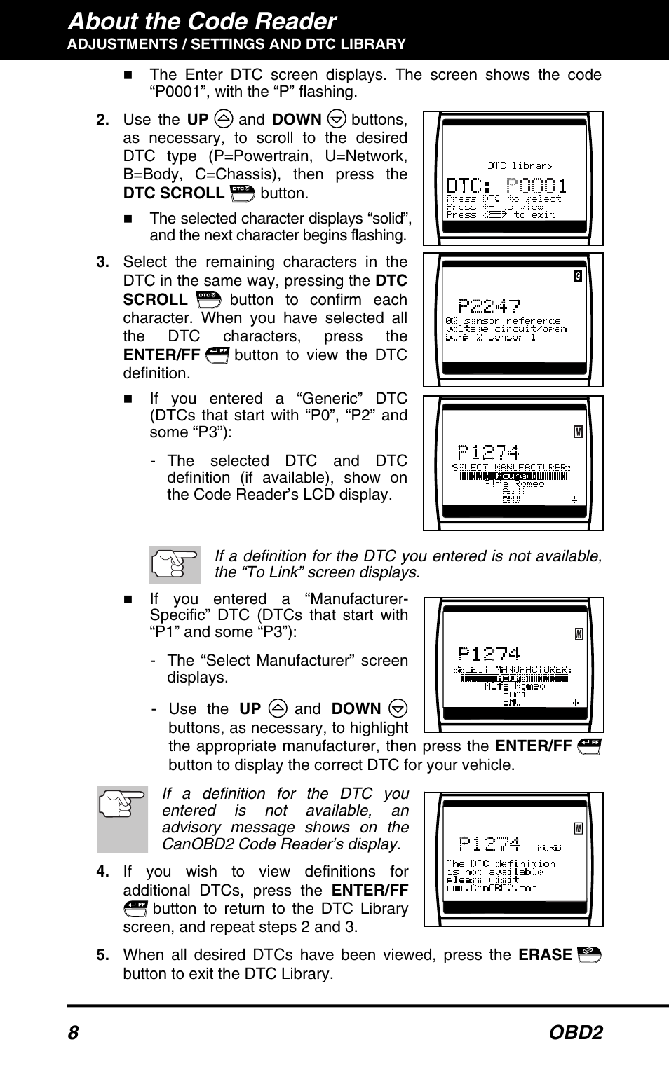 About the code reader, 8 obd2 | Equus 3150 - ABS/SRS + OBD2 Diagnostic Tool User Manual | Page 10 / 68
