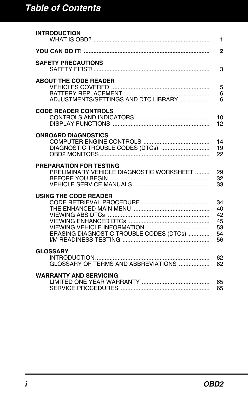 Equus 3150 - ABS/SRS + OBD2 Diagnostic Tool User Manual | Page 2 / 68