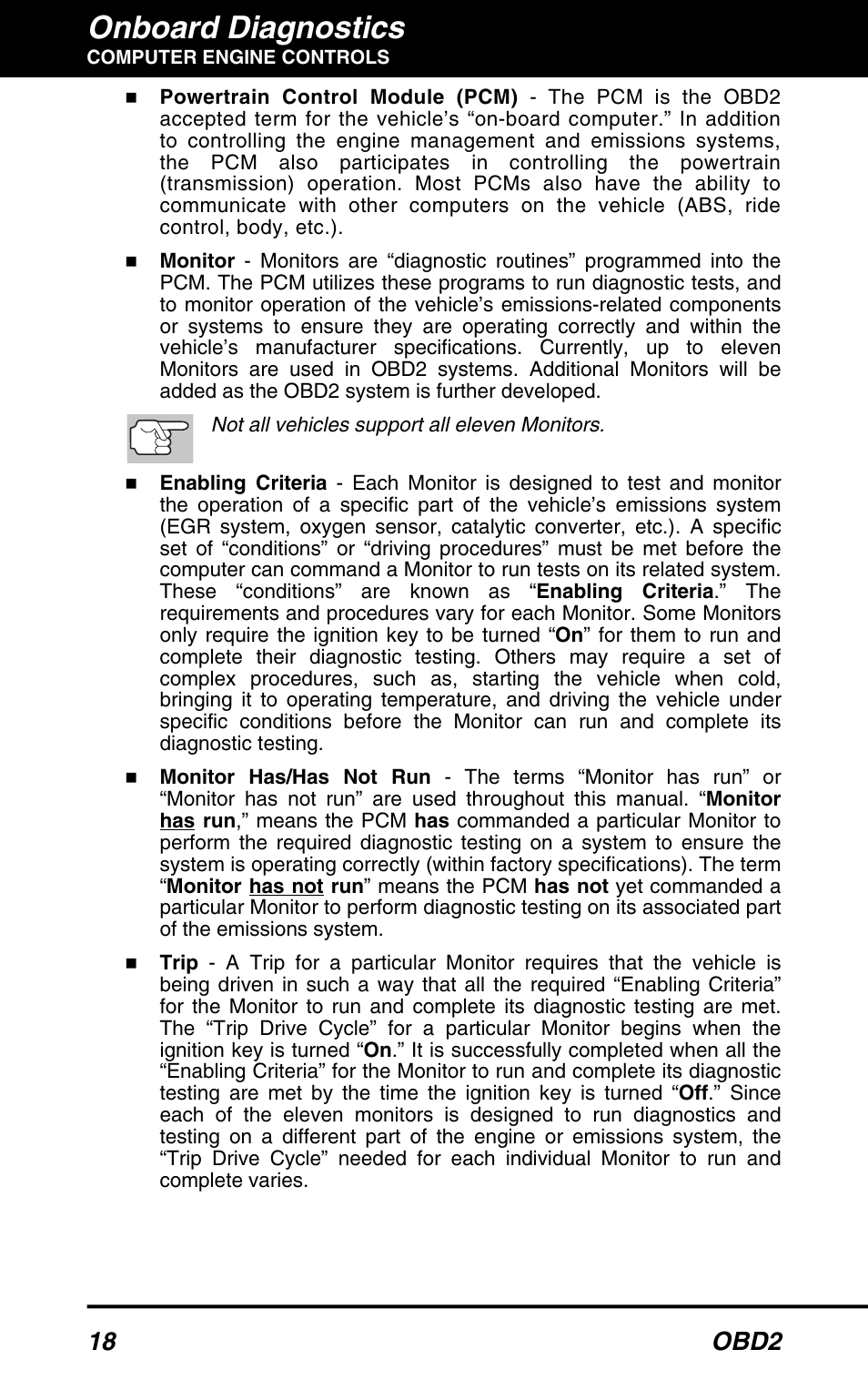 Onboard diagnostics, 18 obd2 | Equus 3150 - ABS/SRS + OBD2 Diagnostic Tool User Manual | Page 20 / 68