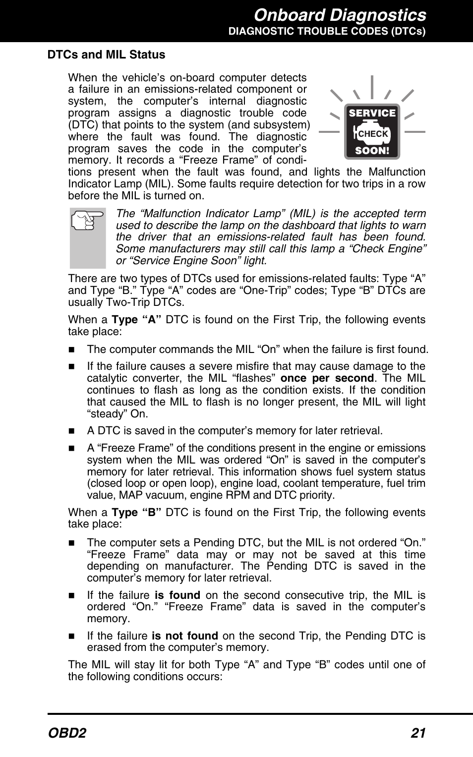 Onboard diagnostics, Obd2 21 | Equus 3150 - ABS/SRS + OBD2 Diagnostic Tool User Manual | Page 23 / 68