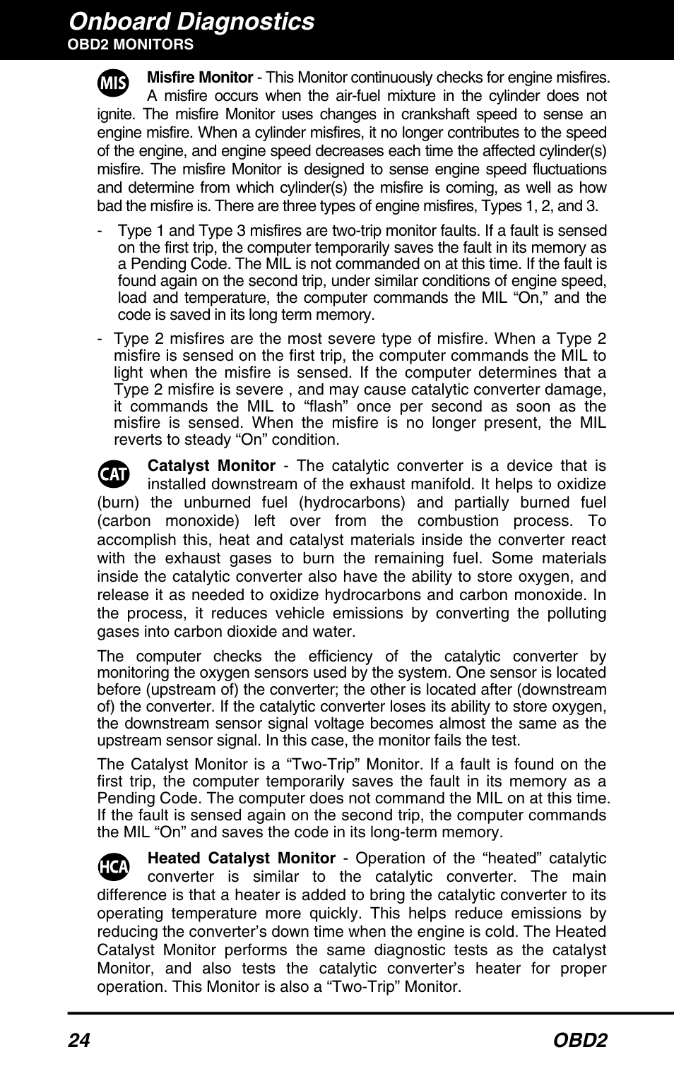 Onboard diagnostics, 24 obd2 | Equus 3150 - ABS/SRS + OBD2 Diagnostic Tool User Manual | Page 26 / 68