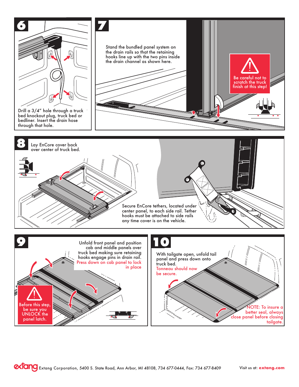 Extang Encore Torno General Installation User Manual | Page 3 / 6