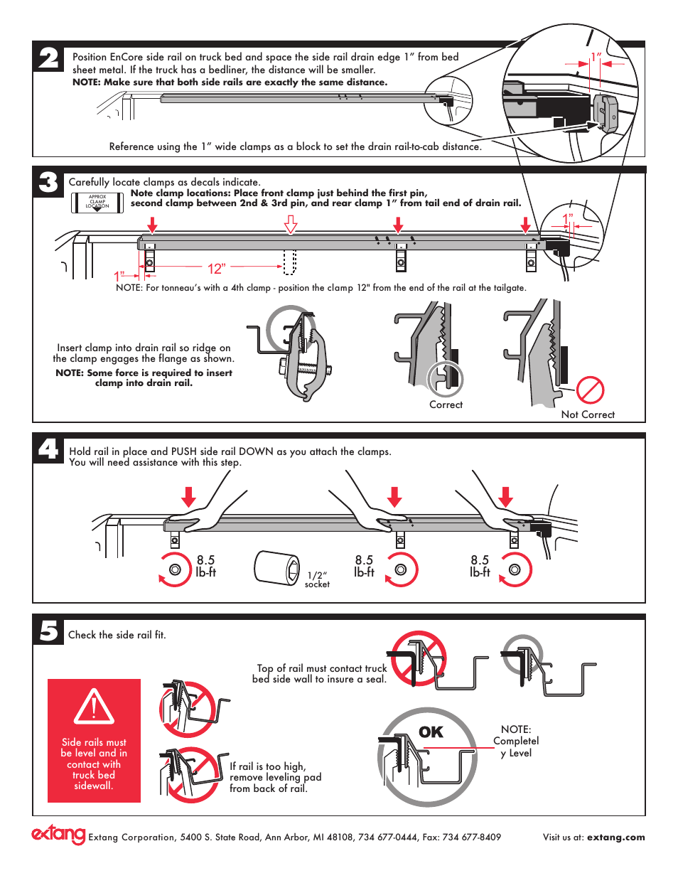Extang Encore Torno: 2014 GM Installation User Manual | Page 2 / 6