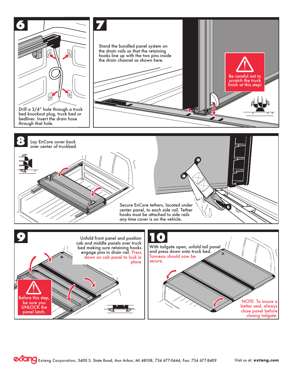 Extang Encore Torno: 2014 GM Installation User Manual | Page 3 / 6