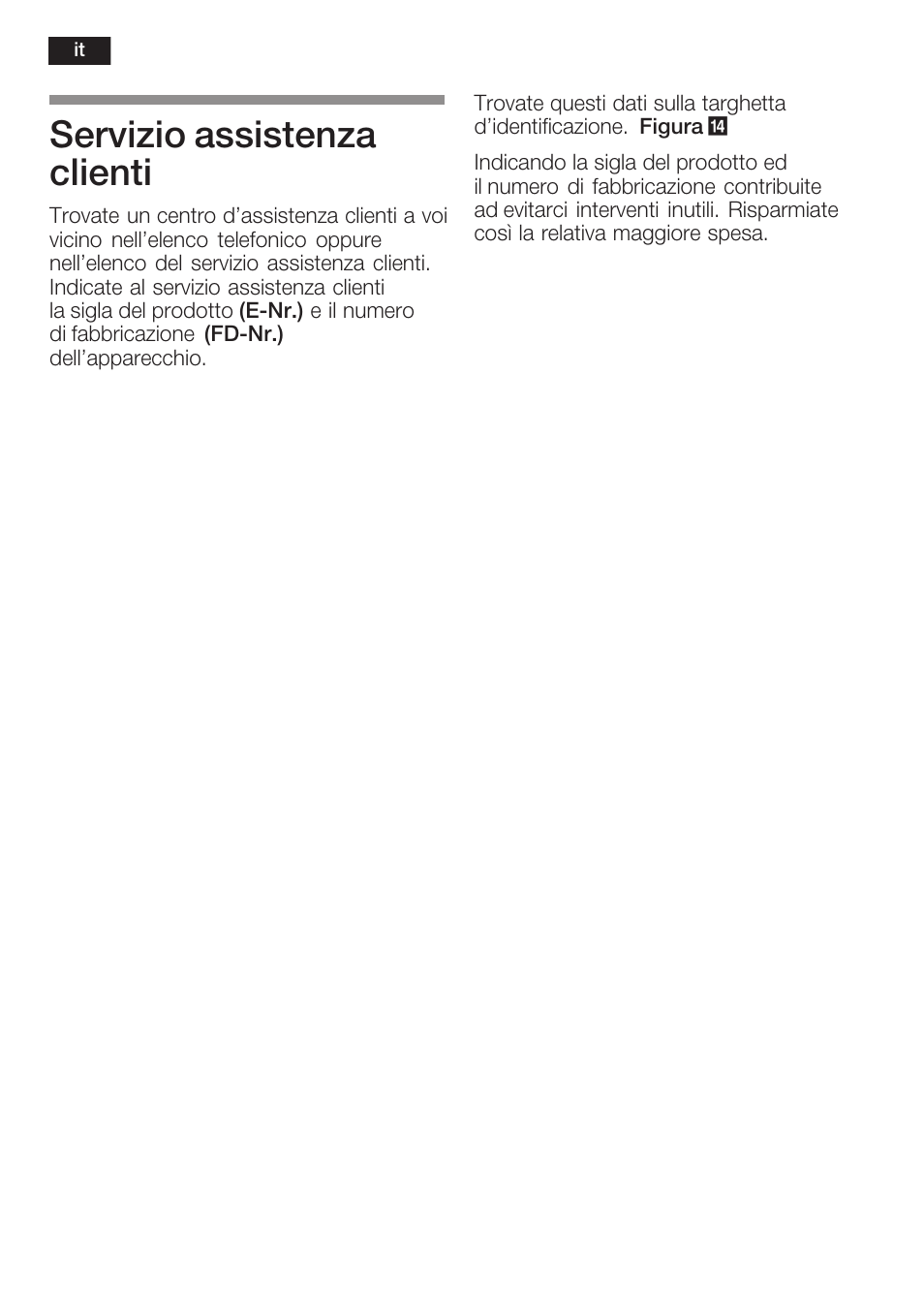 Servizio assistenza clienti | Neff K8315X0 User Manual | Page 66 / 86