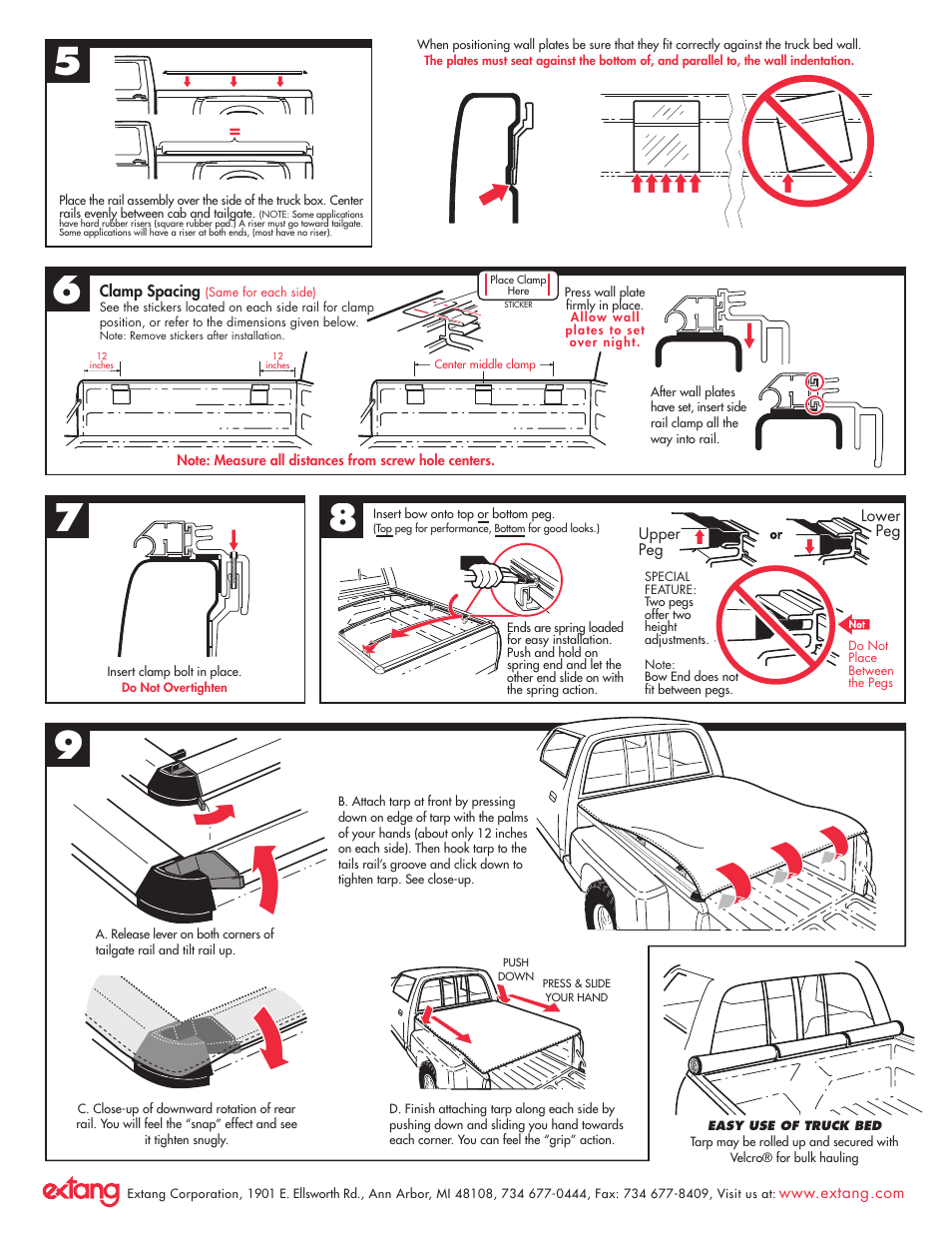 Extang Tuff Tonno: Ford F150 Flareside 92-96 User Manual | Page 2 / 2