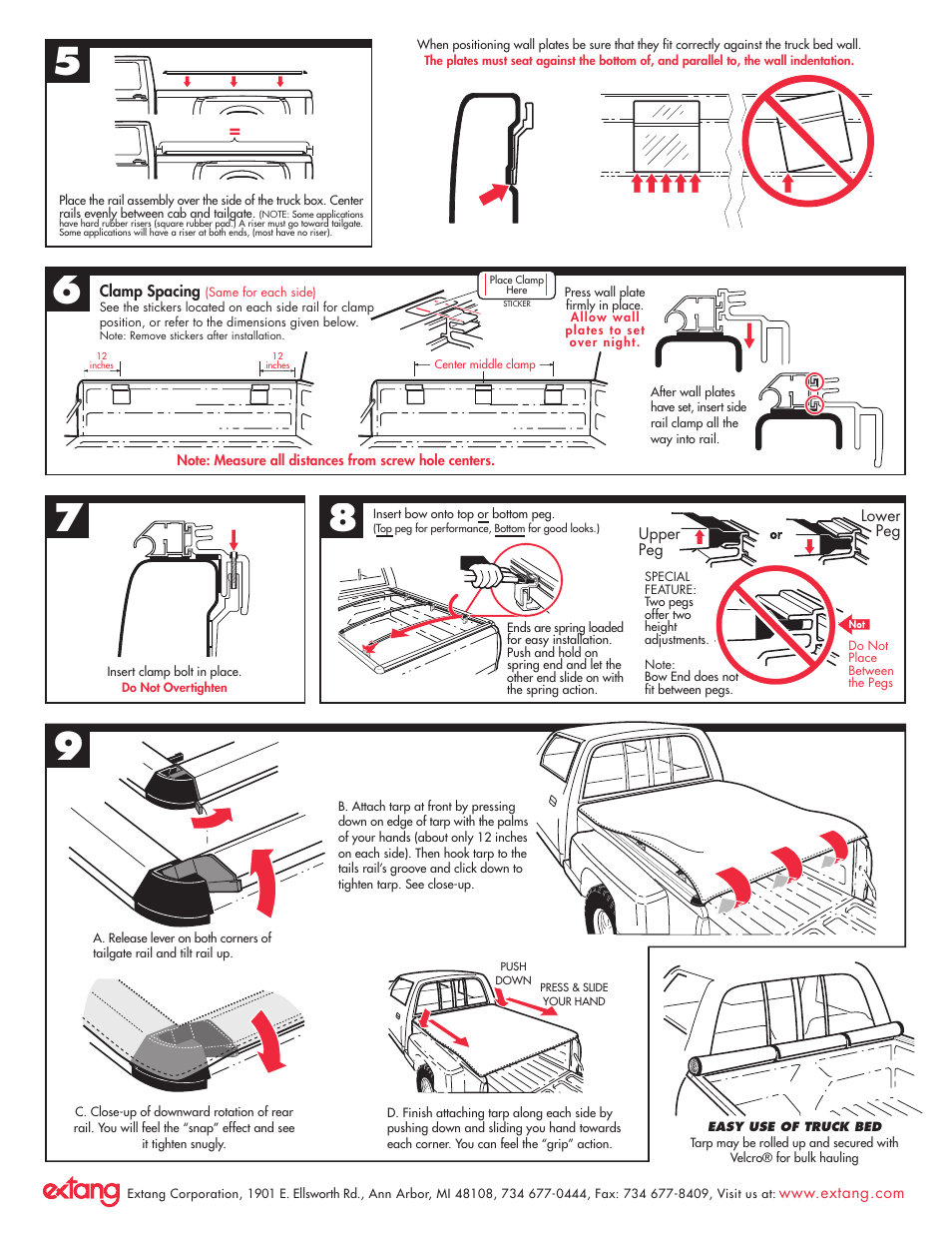 Extang Tuff Tonno: GMC/Chevy Stepside 99+ User Manual | Page 2 / 2