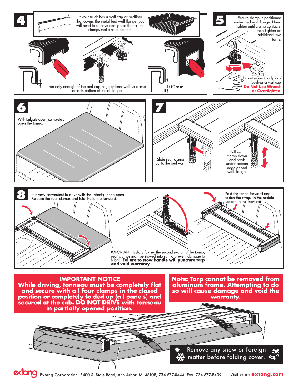 Extang Trifecta General Installation User Manual | Page 2 / 3