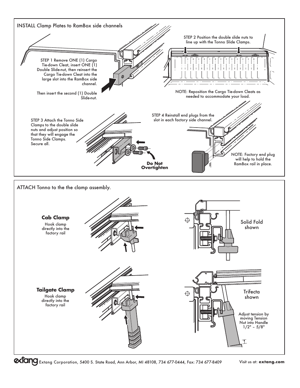 Extang Solid Fold: Dodge Rambox User Manual | Page 2 / 2