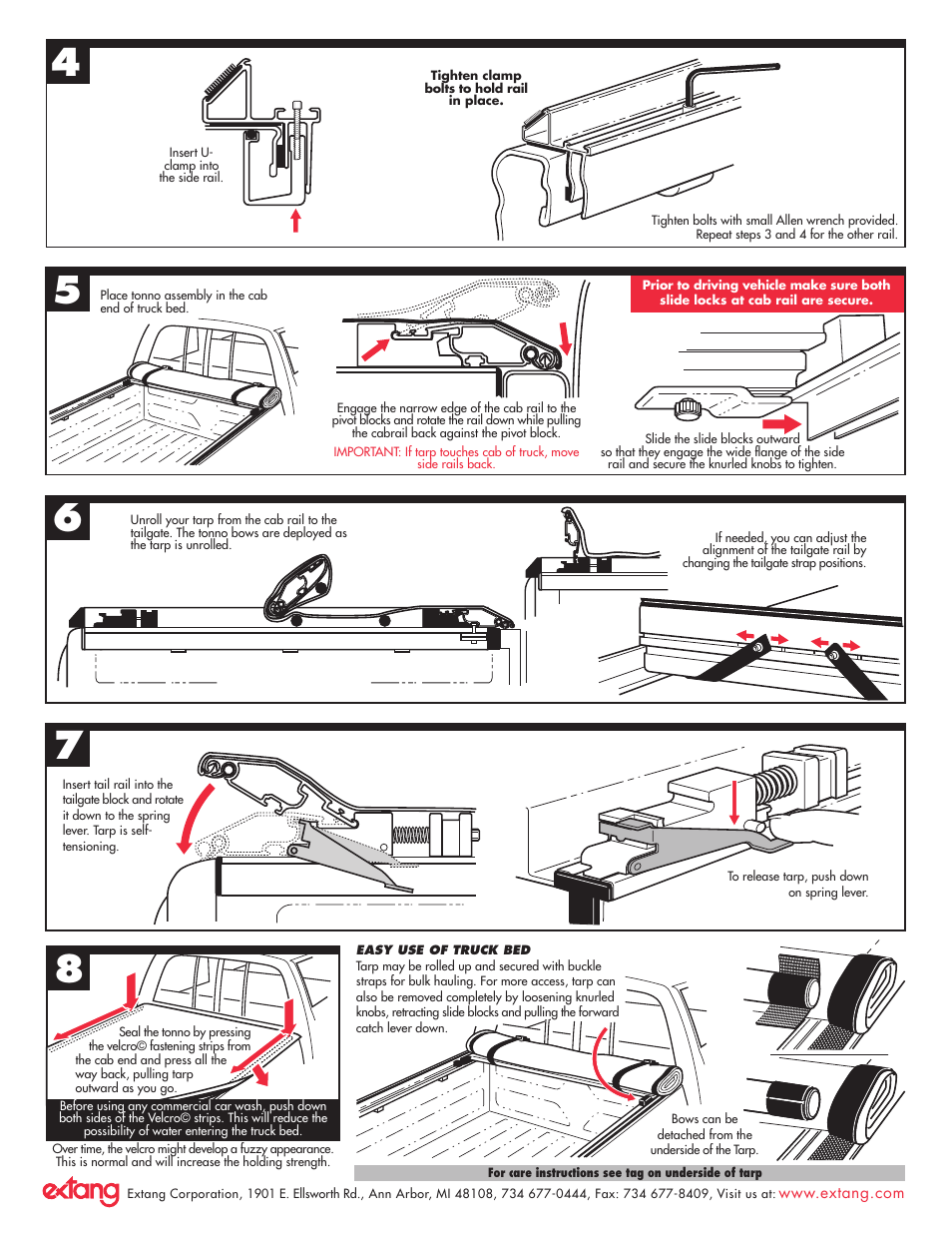 Extang Express Tonno General Installation User Manual | Page 2 / 2