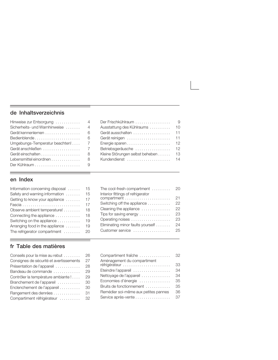 Neff K5724X7 User Manual | Page 2 / 66