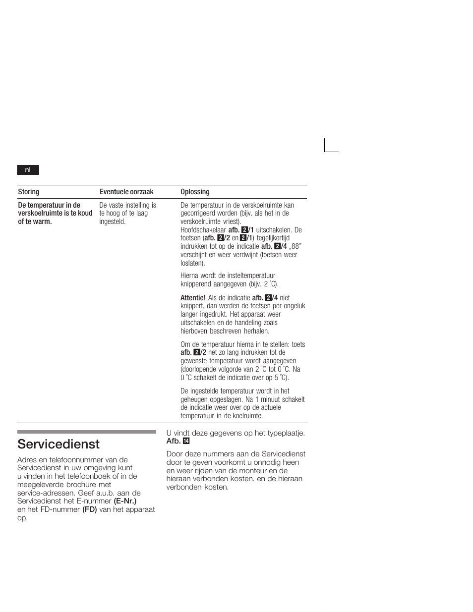 Servicedienst | Neff K5724X7 User Manual | Page 62 / 66