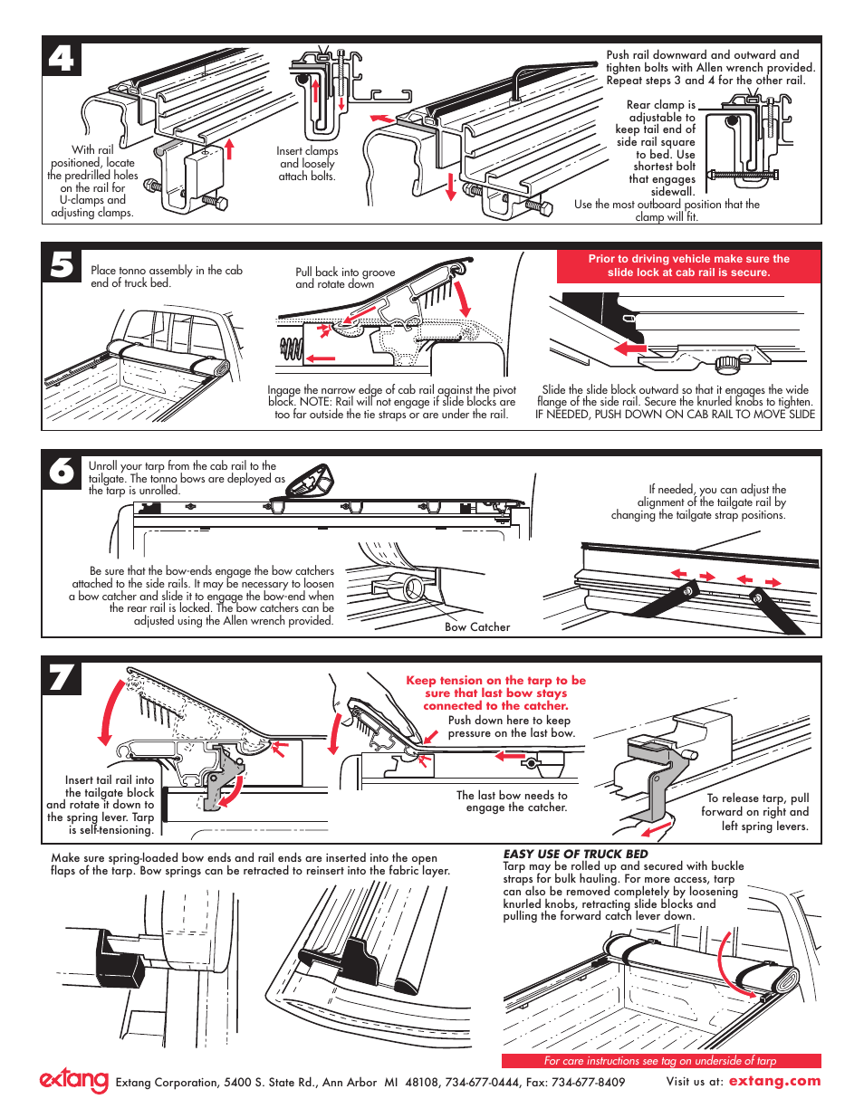 Extang Revolution Tonno General Installation User Manual | Page 2 / 4