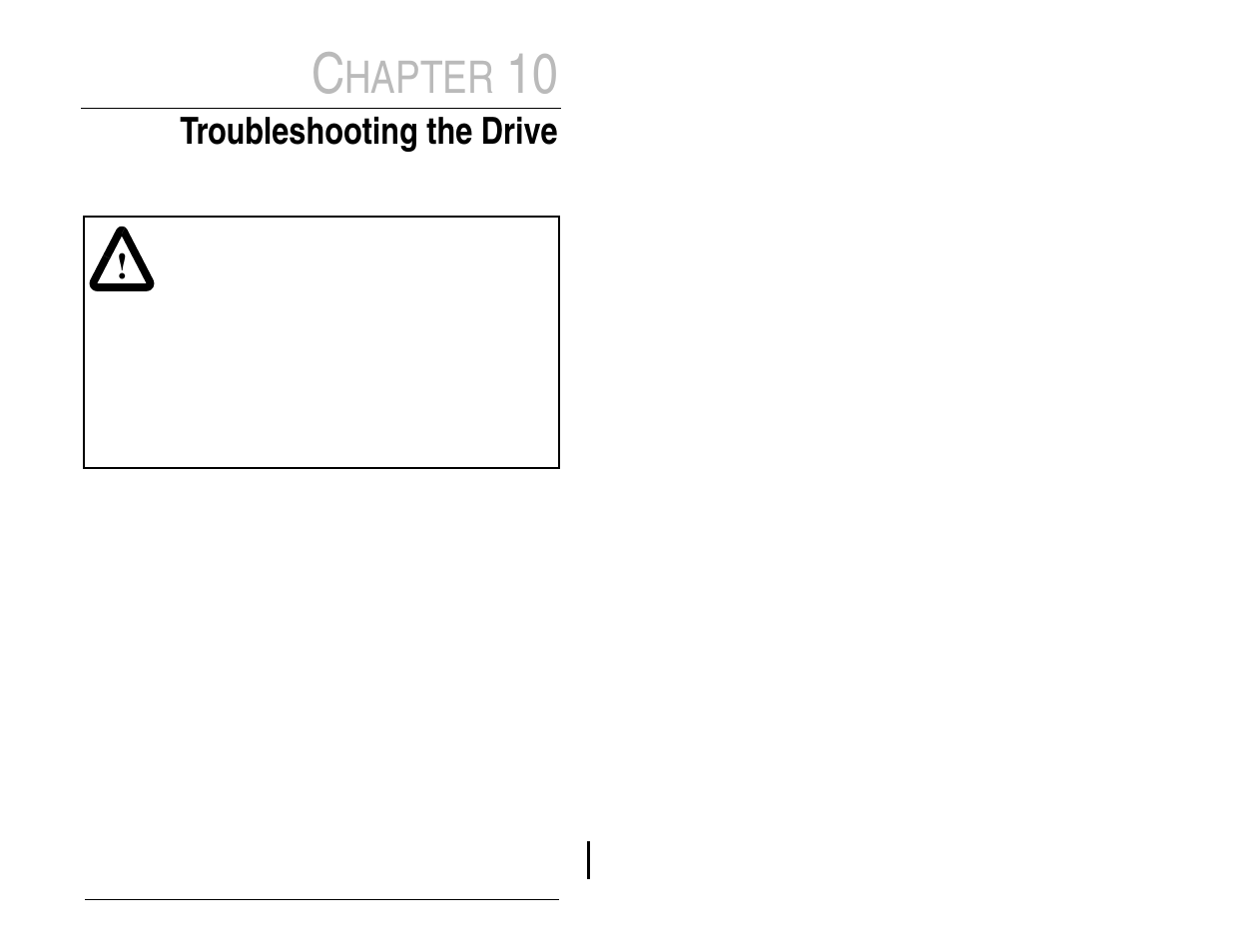 Hapter, Troubleshooting the drive | FanAm MD60 AC Drive User Manual | Page 83 / 136