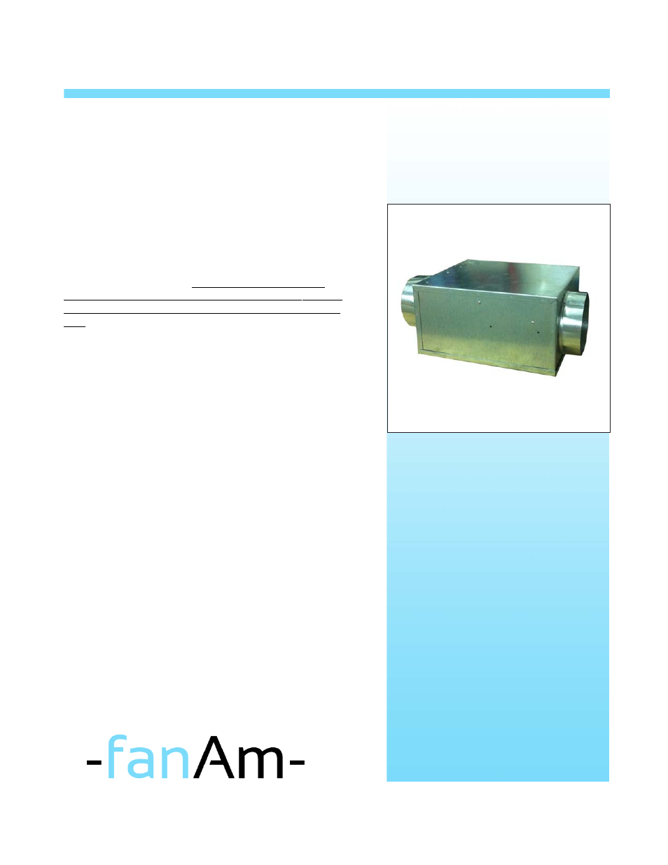 FanAm COMPAX Series User Manual | Page 2 / 4