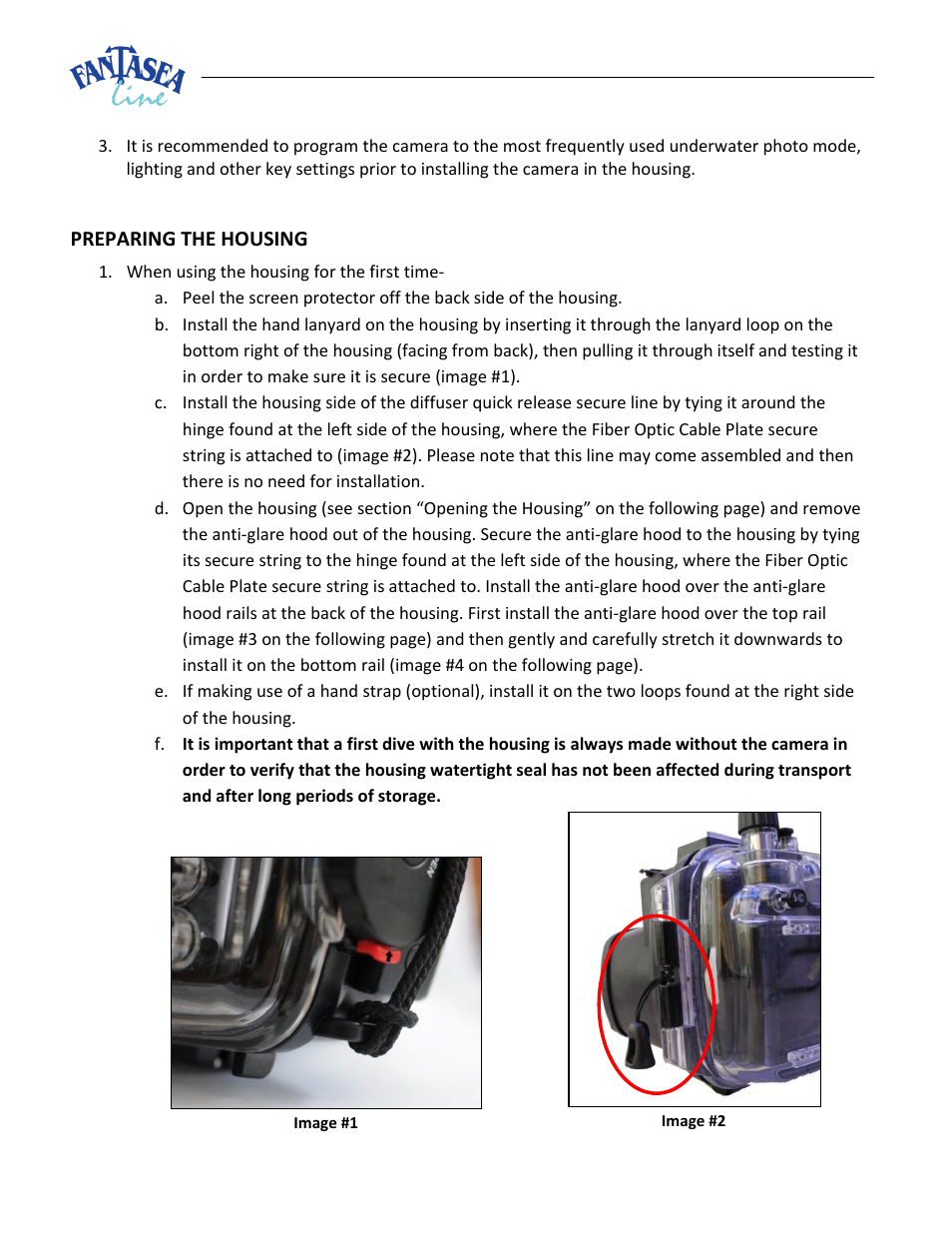 Reparing, Ousing | Fantasea Line FP7100 Housing User Manual | Page 13 / 24