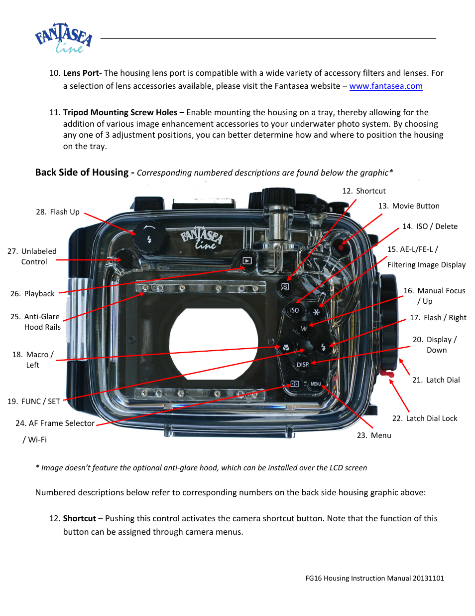 Fantasea Line FG16 Housing User Manual | Page 9 / 24