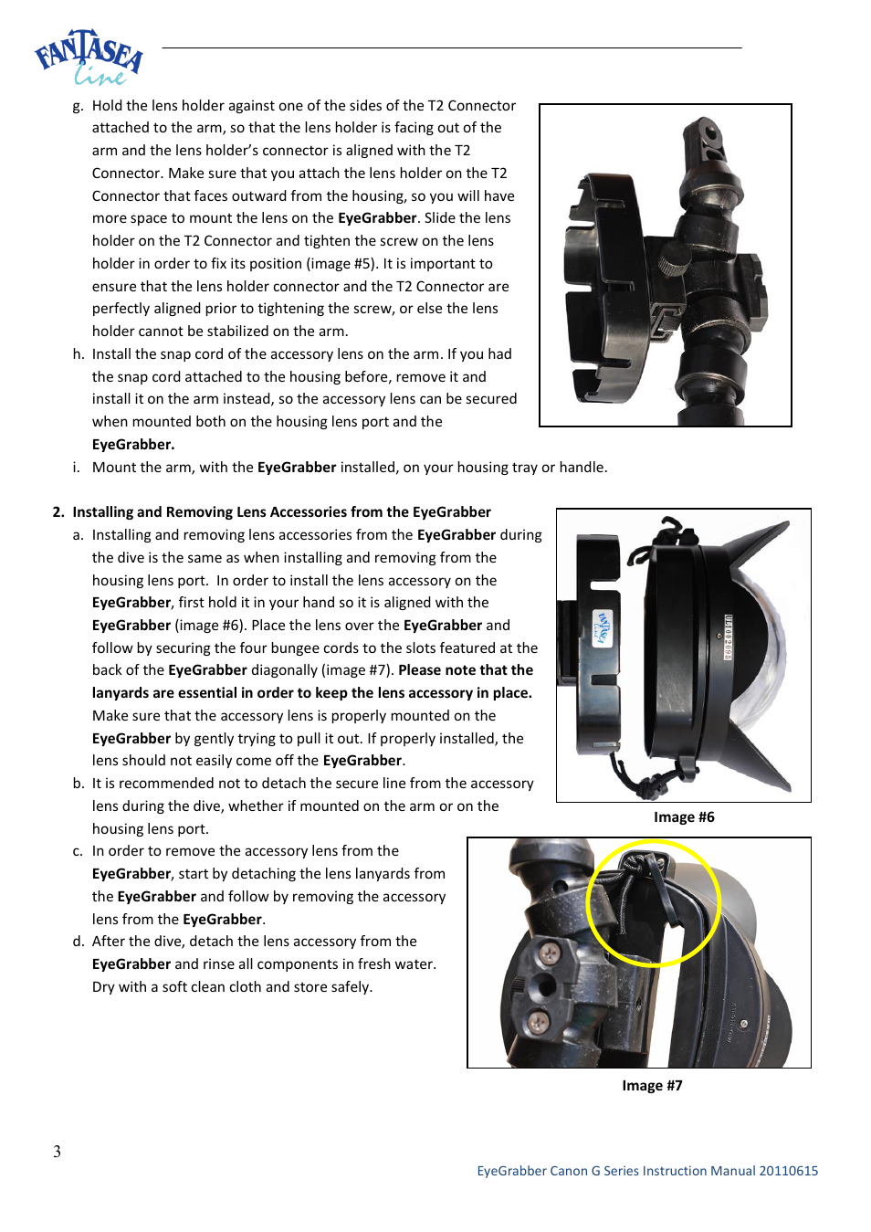 Fantasea Line G Series EyeGrabber User Manual | Page 3 / 4