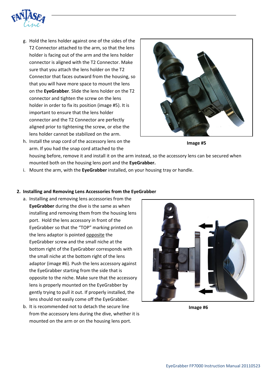 Fantasea Line F Series EyeGrabber User Manual | Page 3 / 4