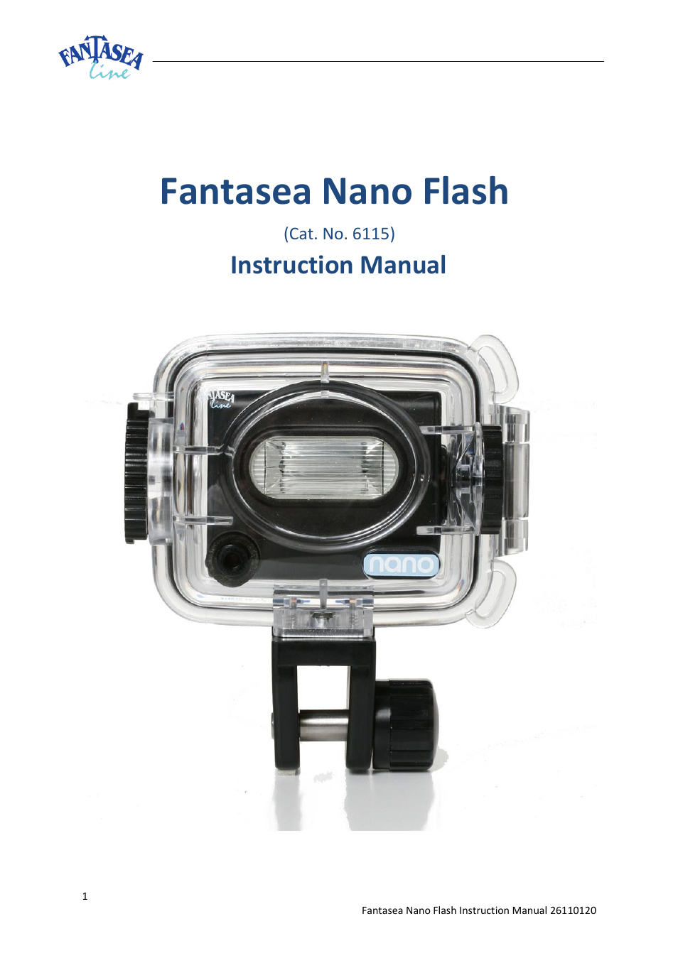 Fantasea Line Nano Flash Action 700 Lighting Set User Manual | 11 pages