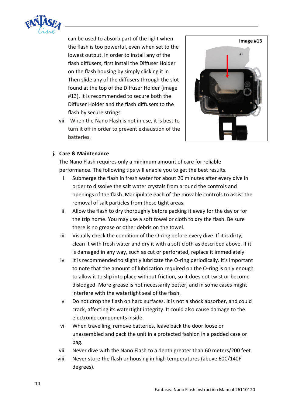Fantasea Line Nano Flash Action 700 Lighting Set User Manual | Page 10 / 11
