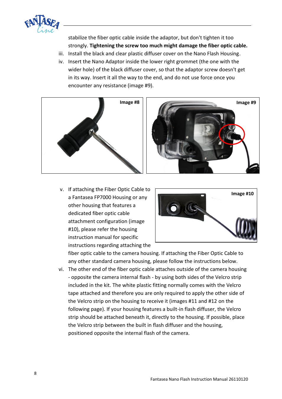 Fantasea Line Nano Flash Action 700 Lighting Set User Manual | Page 8 / 11