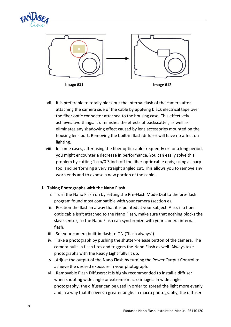 Fantasea Line Nano Flash Action 700 Lighting Set User Manual | Page 9 / 11