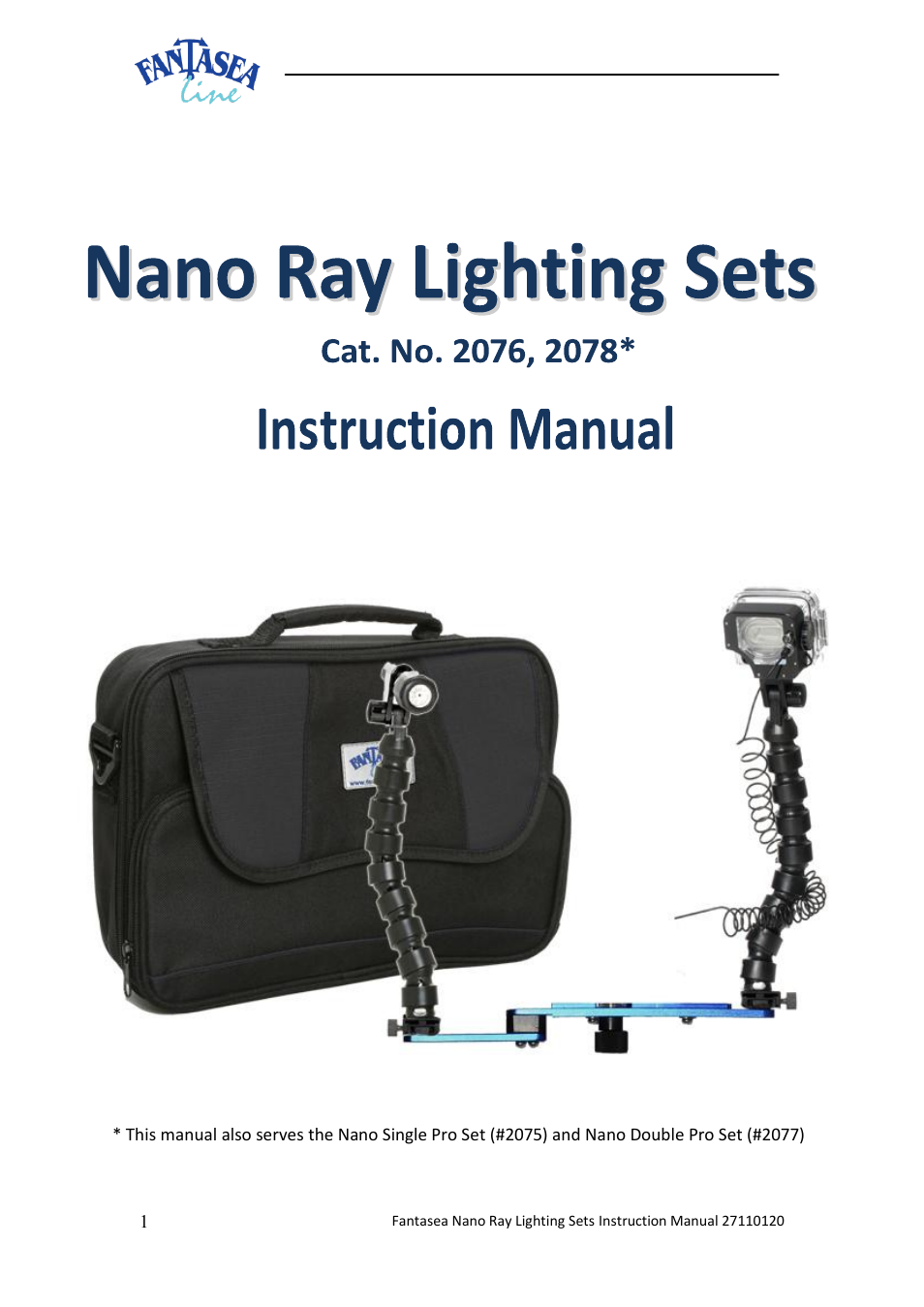 Fantasea Line Nano Flash Focus Lighting Set User Manual | 6 pages
