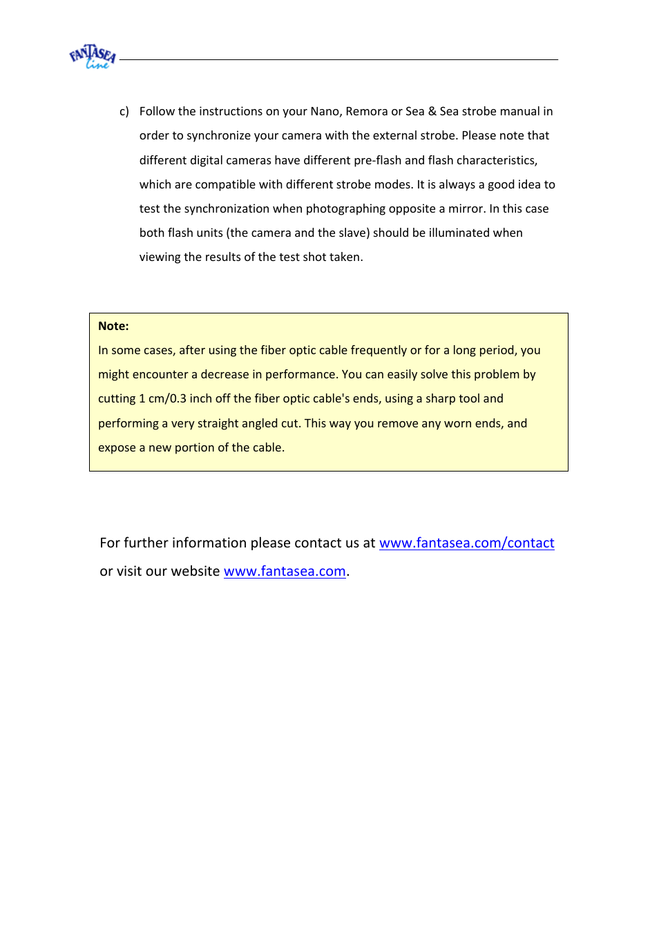 Fantasea Line Nano Adaptor Kit User Manual | Page 4 / 4