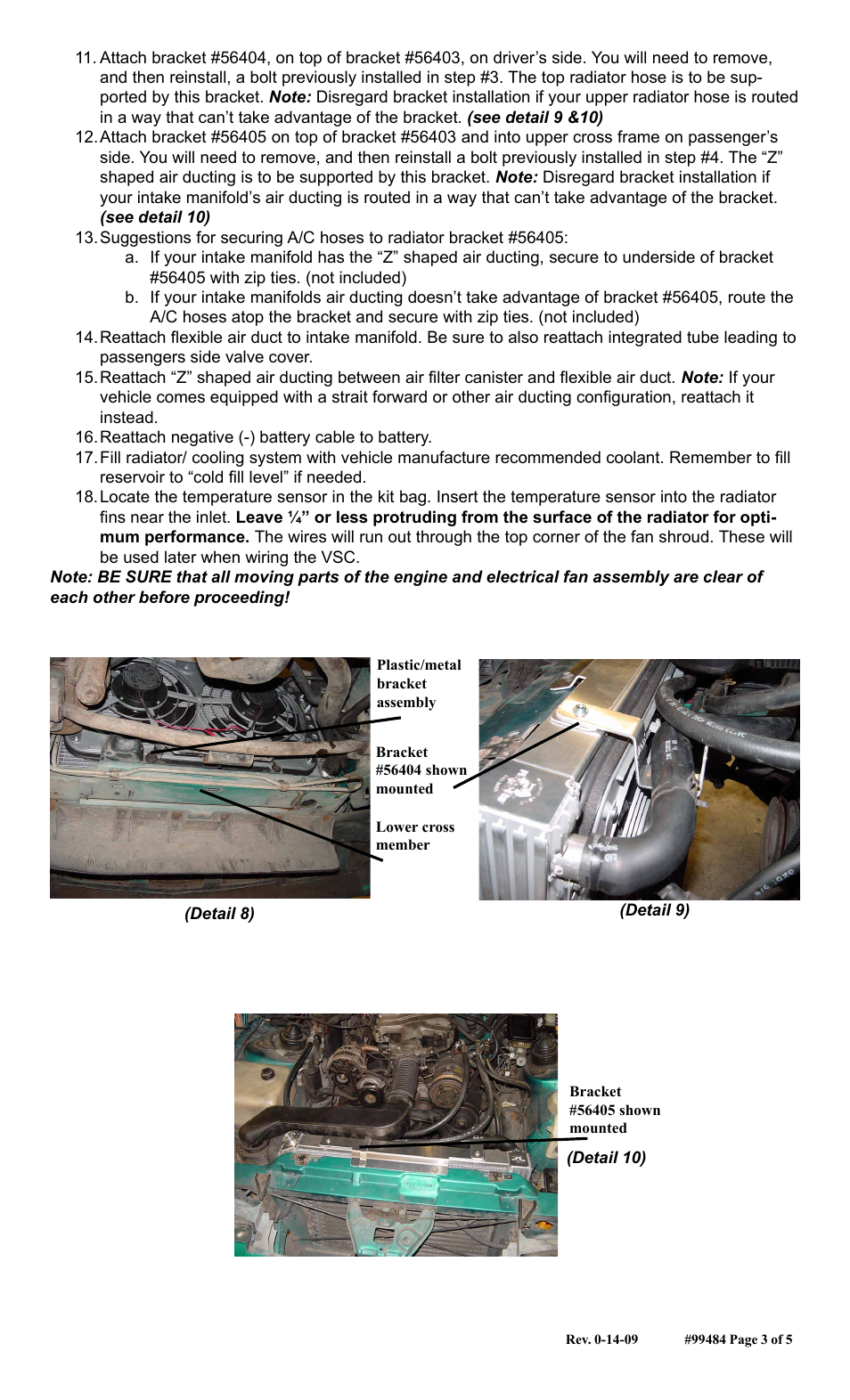 Flex-a-Lite 56484 Camaro Radiator and Fan Combo Fits 1982-1992 User Manual | Page 3 / 5