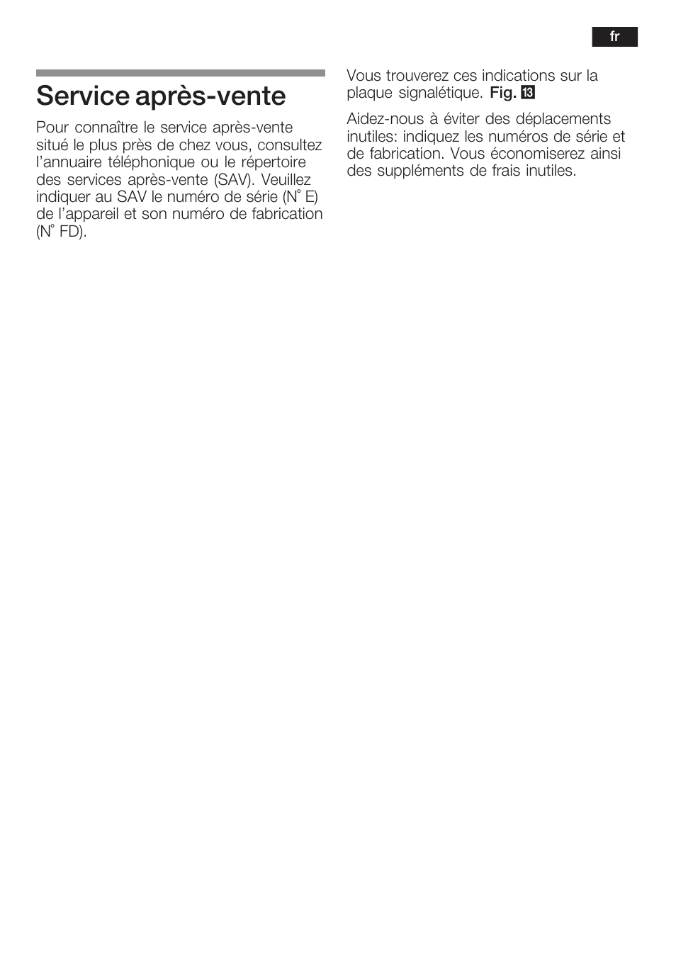 Service aprèsćvente | Neff K8341X0 User Manual | Page 59 / 100