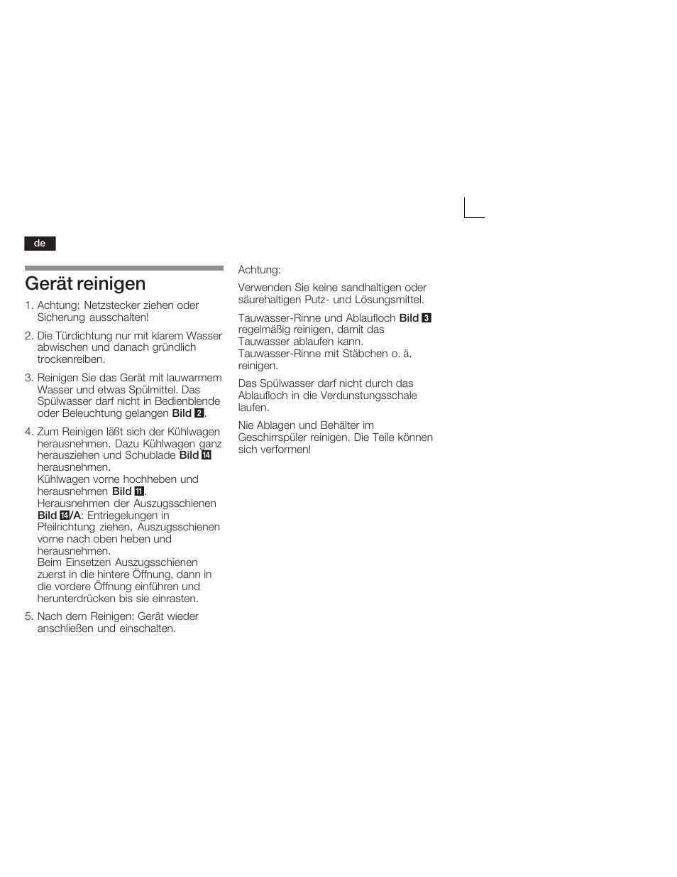 Gerät reinigen | Neff K5664X7 User Manual | Page 14 / 89