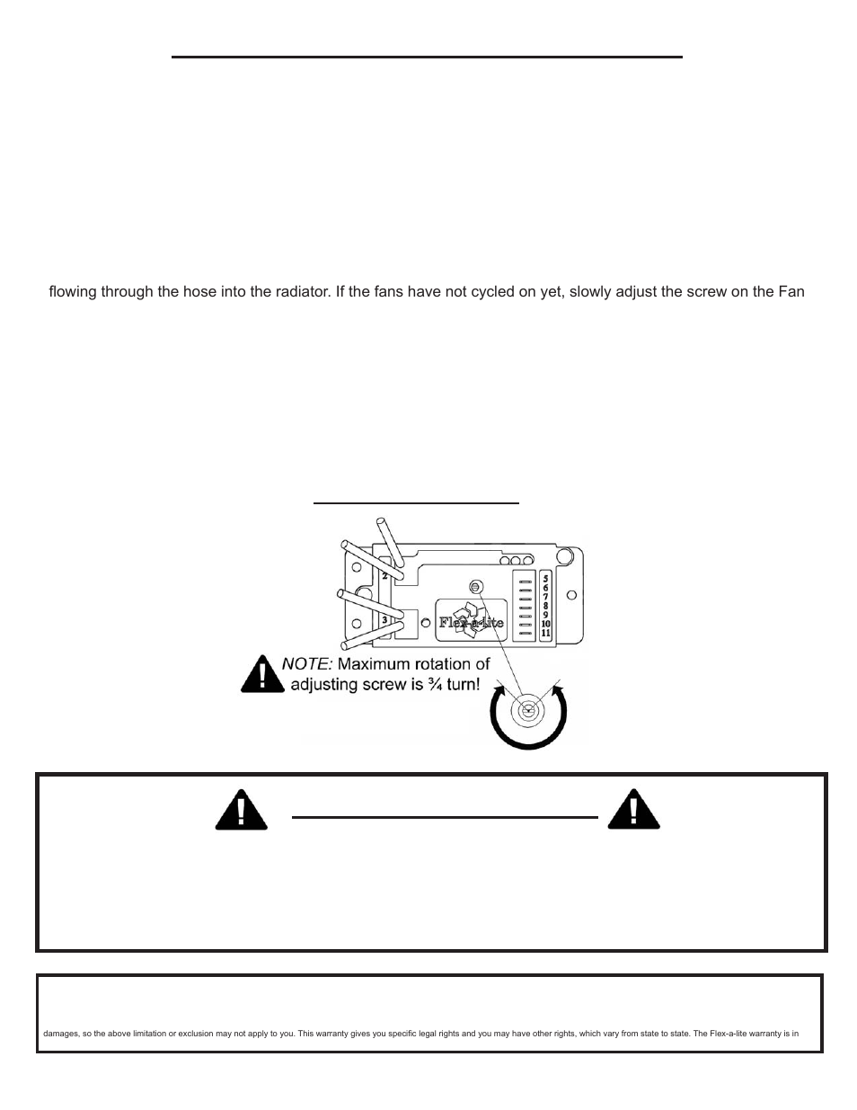Electrical surge warning | Flex-a-Lite 31174 Quick Start Motor Control Kit User Manual | Page 2 / 2
