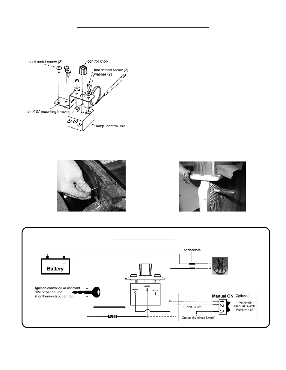 Flex-a-Lite 20 Electra-Fan User Manual | Page 2 / 2