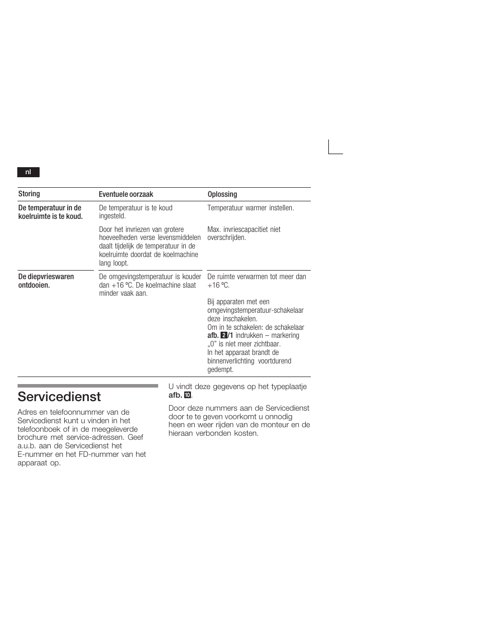Servicedienst | Neff K4400X7FF User Manual | Page 60 / 64