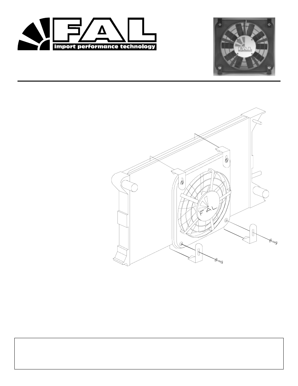 Flex-a-Lite 190 FAL Ford Focus 1992-2004 User Manual | 1 page
