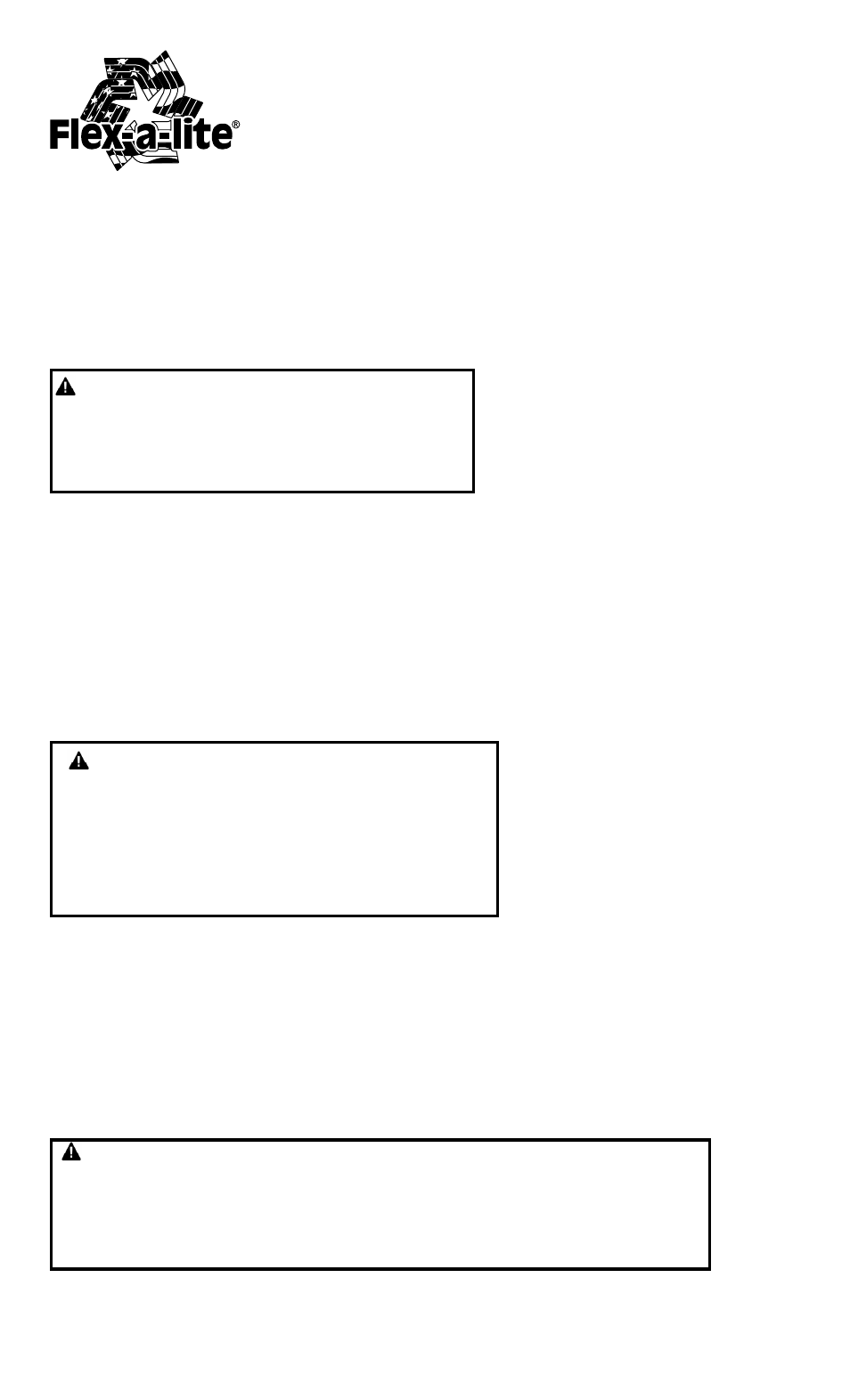 Flex-a-Lite Flex Fan User Manual | 2 pages