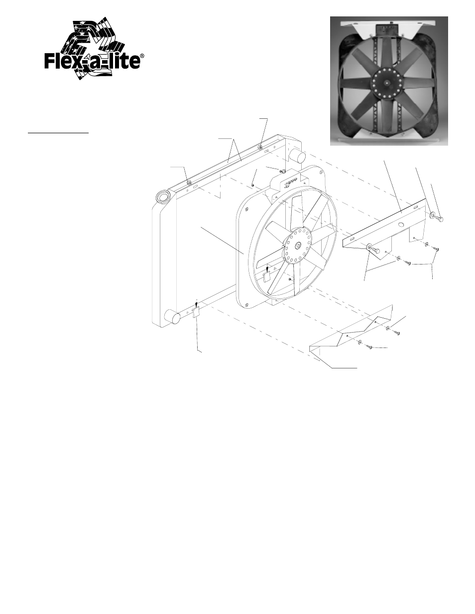 Flex-a-Lite 40 Electric fan for Ford Rangers & Bronco II (1984 to 1997) User Manual | 2 pages