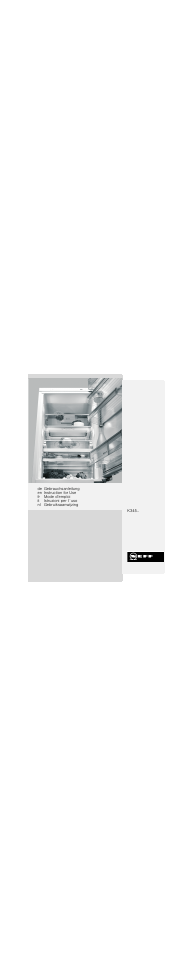Neff K8345X0 User Manual | 115 pages