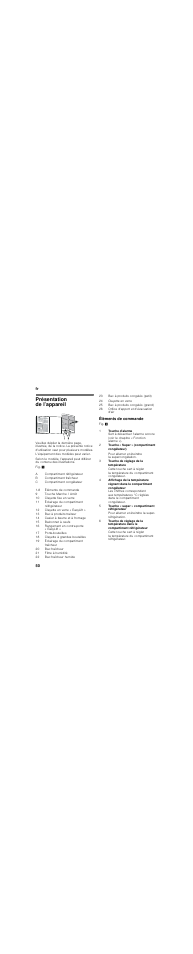 Présentation de l’appareil, Éléments de commande, Fr 50 | Neff K8345X0 User Manual | Page 50 / 115