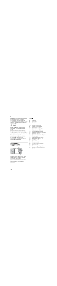 Conoscere l’apparecchio, It 72 | Neff K8345X0 User Manual | Page 72 / 115