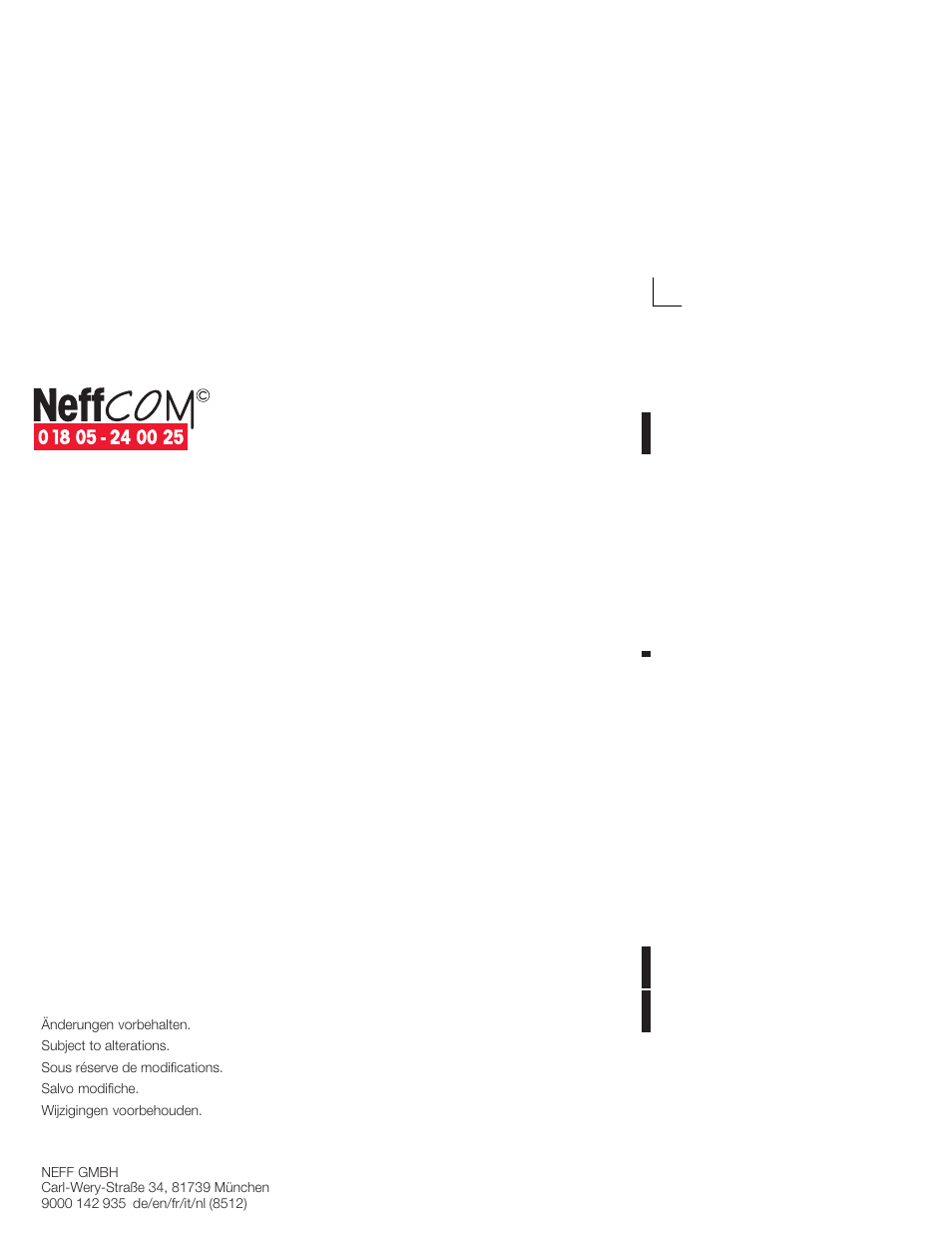 Neff G5624X6 EU User Manual | Page 65 / 65