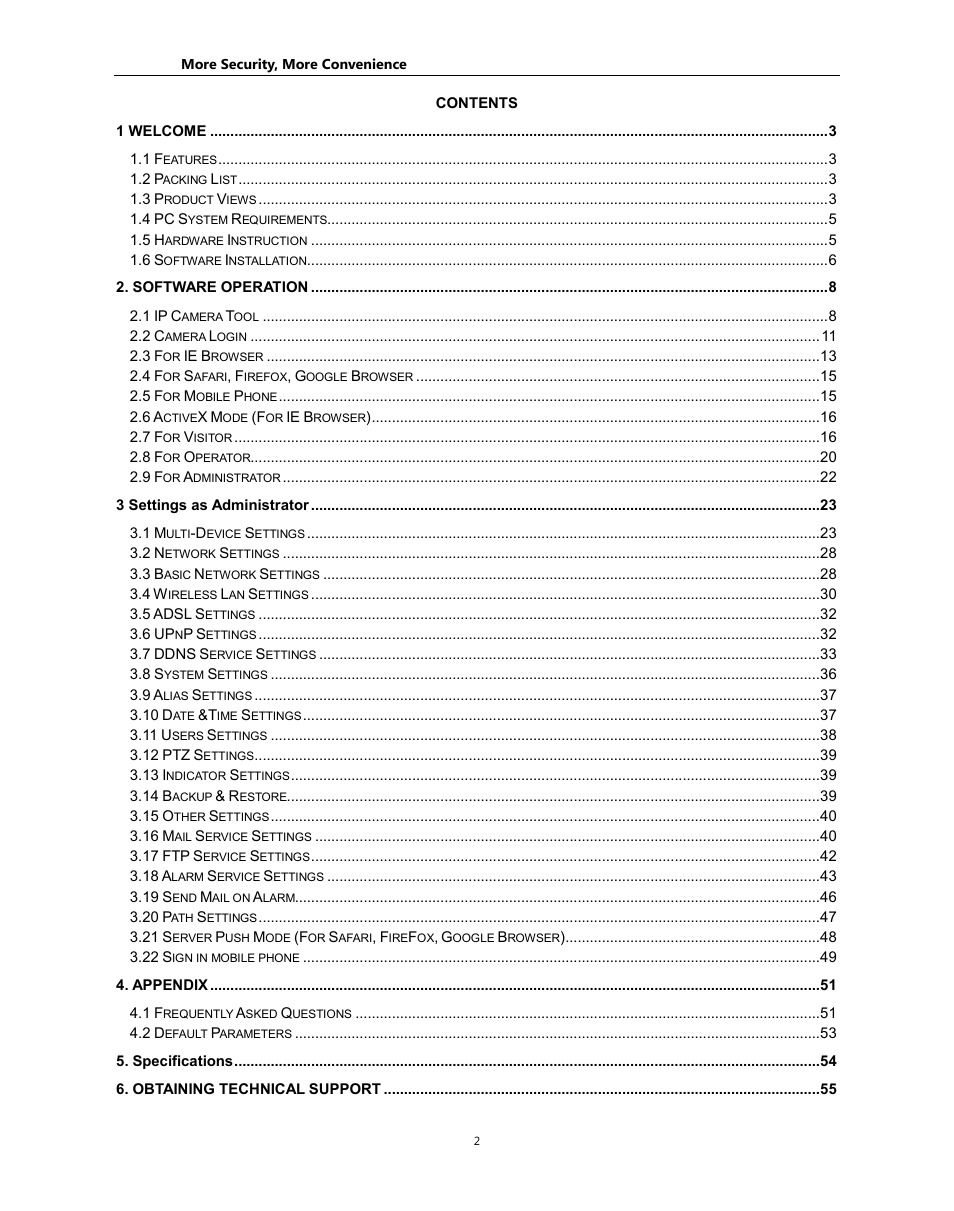 Hootoo HT-IP212 User Manual User Manual | Page 2 / 55