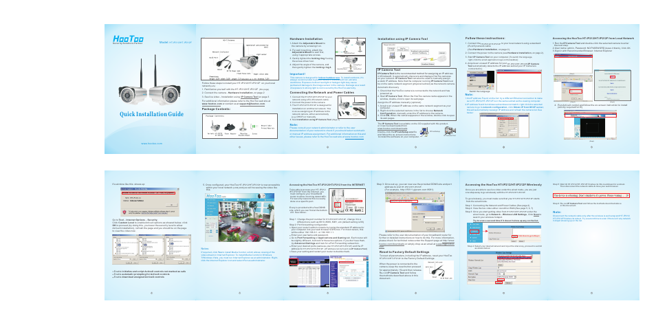 Hootoo HT-IP212F User Manual | 1 page