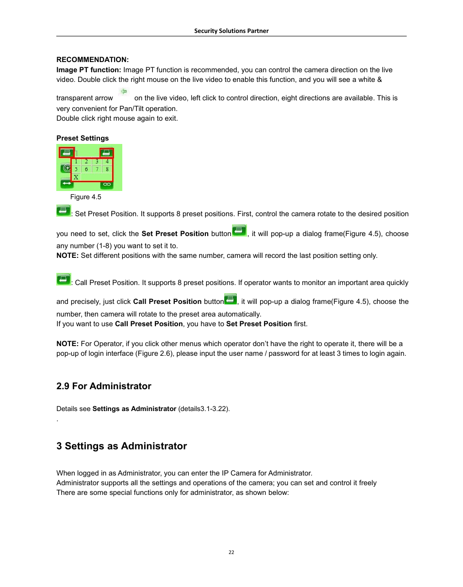 9foradministrator, 3settingsasadministrator, Dministrator | 3 settings as administrator, 9 for administrator | Hootoo HT-IP006N User Manual | Page 22 / 55