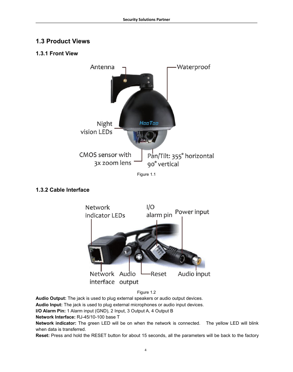 3productviews, Roduct, Iews | 3 product views | Hootoo HT-IP006N User Manual | Page 4 / 55