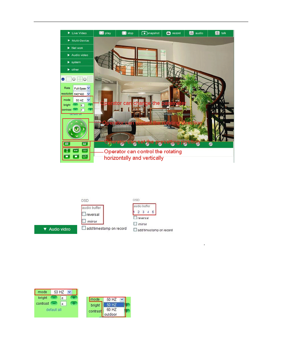 Audio video settings | Hootoo HT-IP210F User Manual | Page 23 / 59