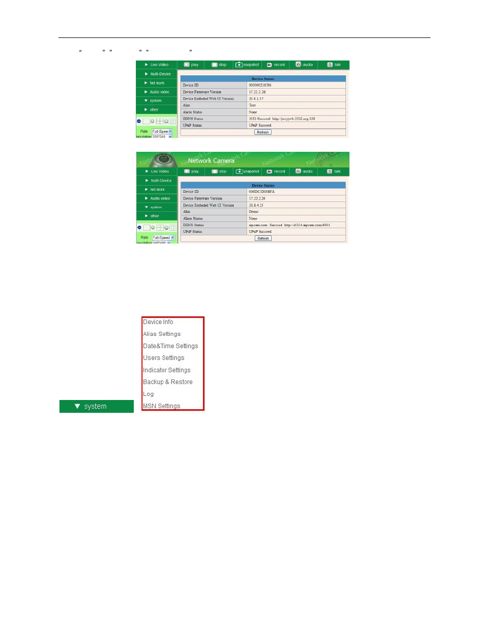 8 system settings, 1 device info | Hootoo HT-IP210F User Manual | Page 39 / 59